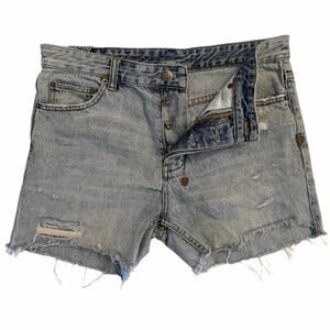 Ksubi Chitch Underrated Blue Denim Cut Off Shorts Jorts Mens Size 33